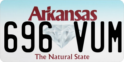 AR license plate 696VUM