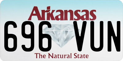 AR license plate 696VUN