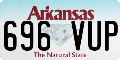 AR license plate 696VUP