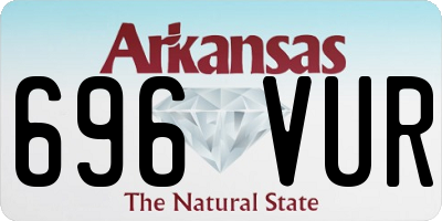 AR license plate 696VUR