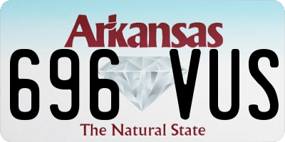 AR license plate 696VUS