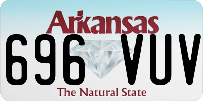 AR license plate 696VUV
