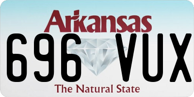 AR license plate 696VUX