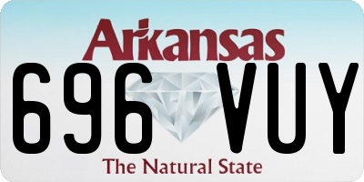 AR license plate 696VUY
