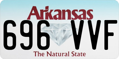 AR license plate 696VVF
