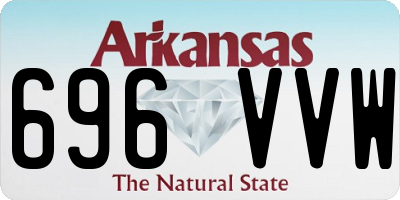 AR license plate 696VVW