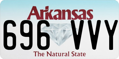 AR license plate 696VVY