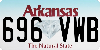 AR license plate 696VWB