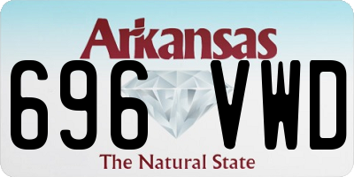 AR license plate 696VWD