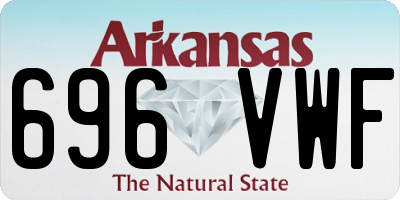 AR license plate 696VWF