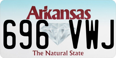 AR license plate 696VWJ