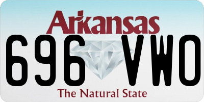 AR license plate 696VWO