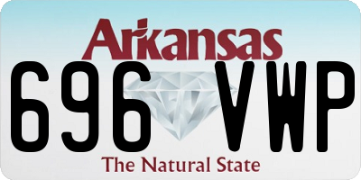 AR license plate 696VWP