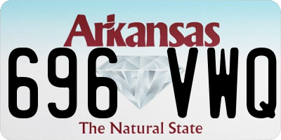 AR license plate 696VWQ
