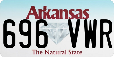 AR license plate 696VWR