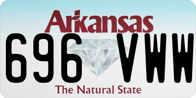 AR license plate 696VWW