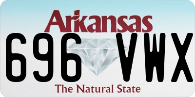 AR license plate 696VWX