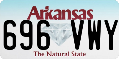 AR license plate 696VWY