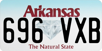 AR license plate 696VXB