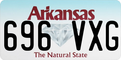AR license plate 696VXG