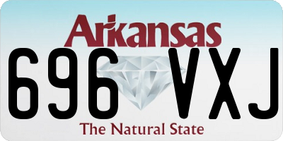 AR license plate 696VXJ