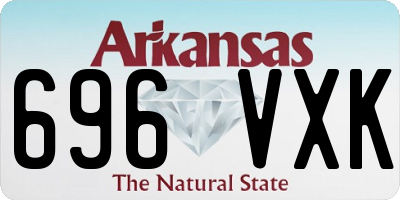 AR license plate 696VXK