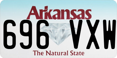 AR license plate 696VXW