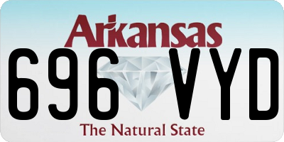 AR license plate 696VYD