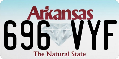 AR license plate 696VYF