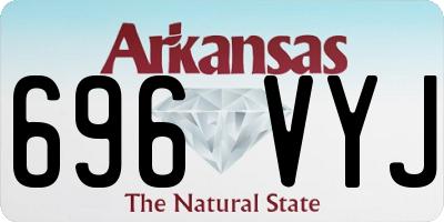 AR license plate 696VYJ