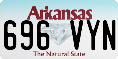 AR license plate 696VYN