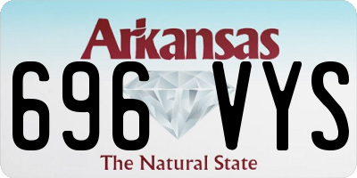 AR license plate 696VYS