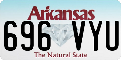 AR license plate 696VYU