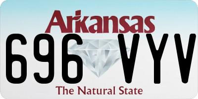 AR license plate 696VYV