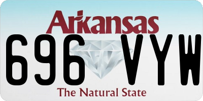 AR license plate 696VYW