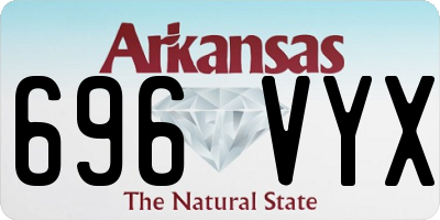 AR license plate 696VYX
