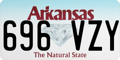 AR license plate 696VZY