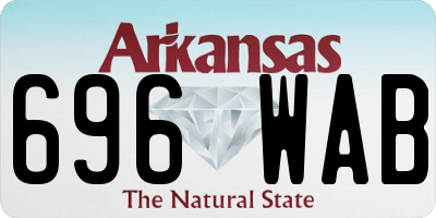 AR license plate 696WAB