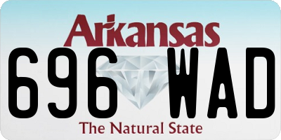 AR license plate 696WAD