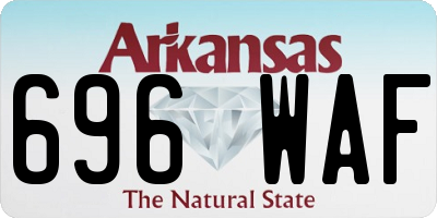 AR license plate 696WAF