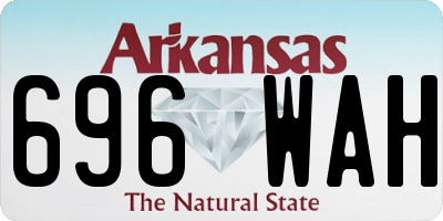 AR license plate 696WAH