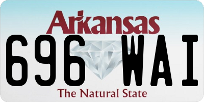 AR license plate 696WAI