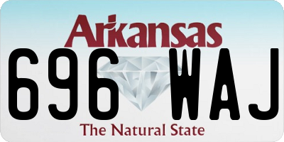AR license plate 696WAJ