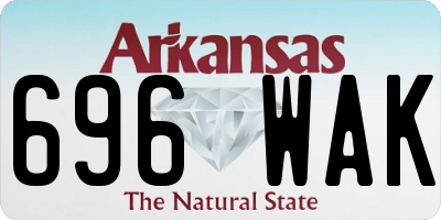 AR license plate 696WAK