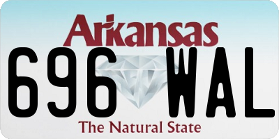 AR license plate 696WAL