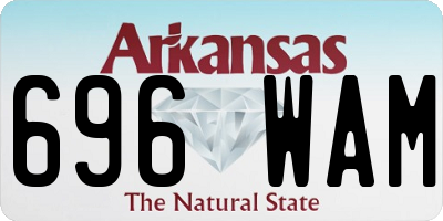 AR license plate 696WAM