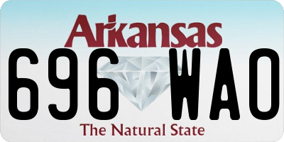 AR license plate 696WAO
