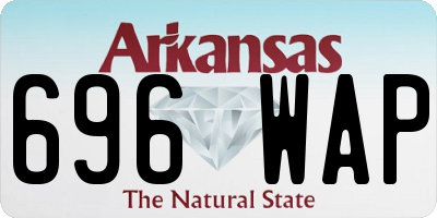 AR license plate 696WAP
