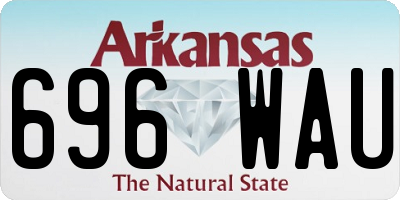 AR license plate 696WAU
