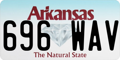 AR license plate 696WAV